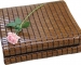 None Edge Black Bamboo Mat with Small Bead180X200CM 